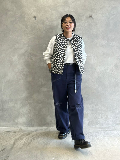 ハート柄パディングベスト／MG JK-26086-A／MARGAUX VINTAGE／2026 AW＃1