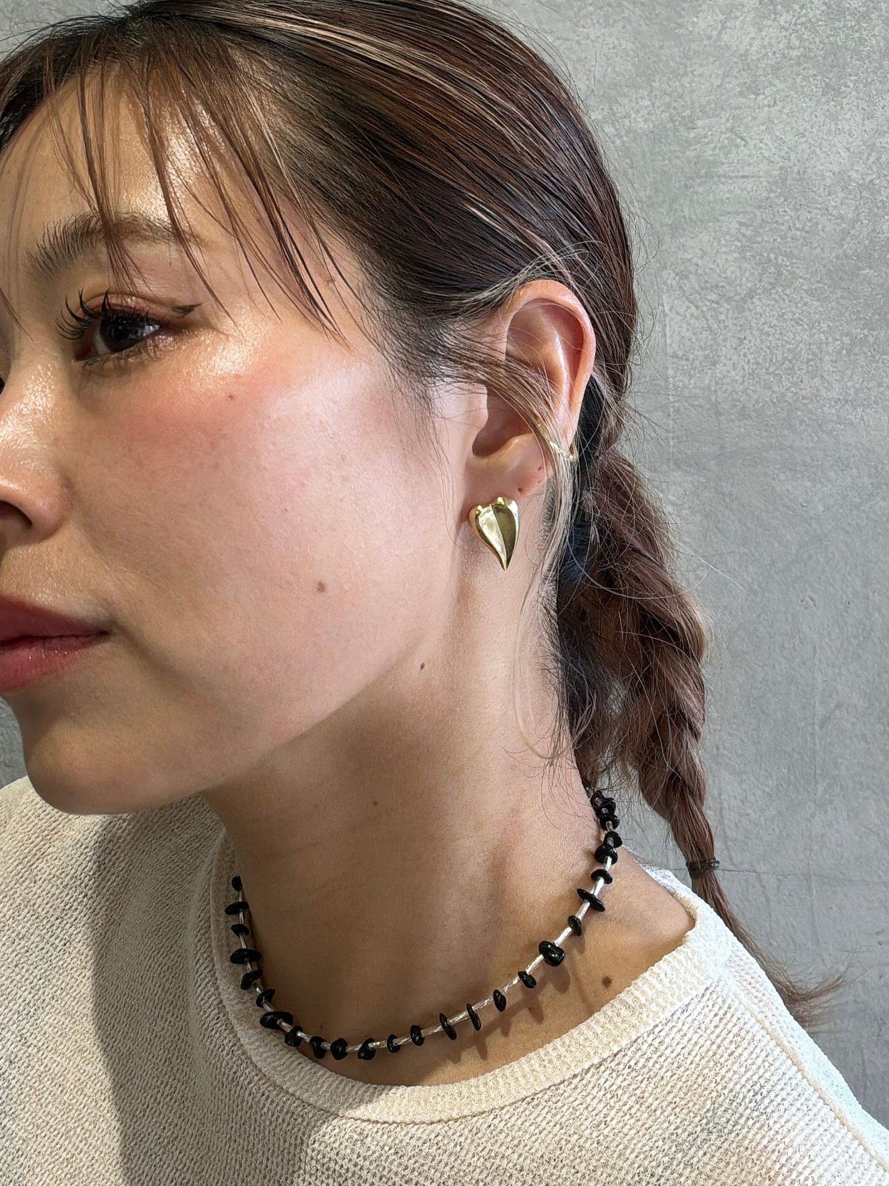 【予約販売】ソリッドハートピアス