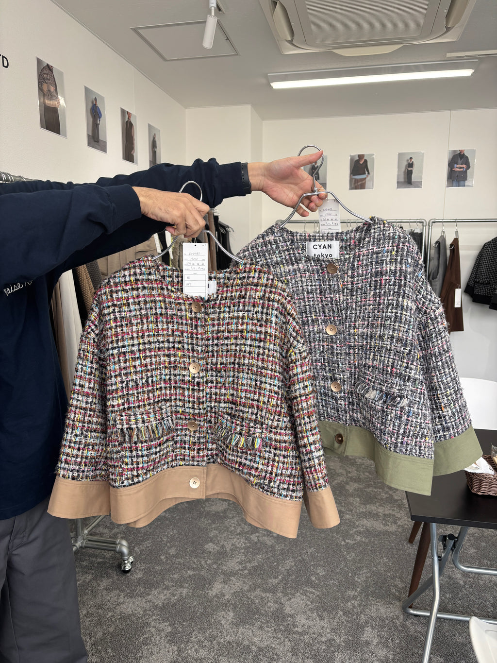 【予約⚡︎販売】ハーフスリーブ MIXツイードJK／604483／CYAN tokyo／2026 AW#1