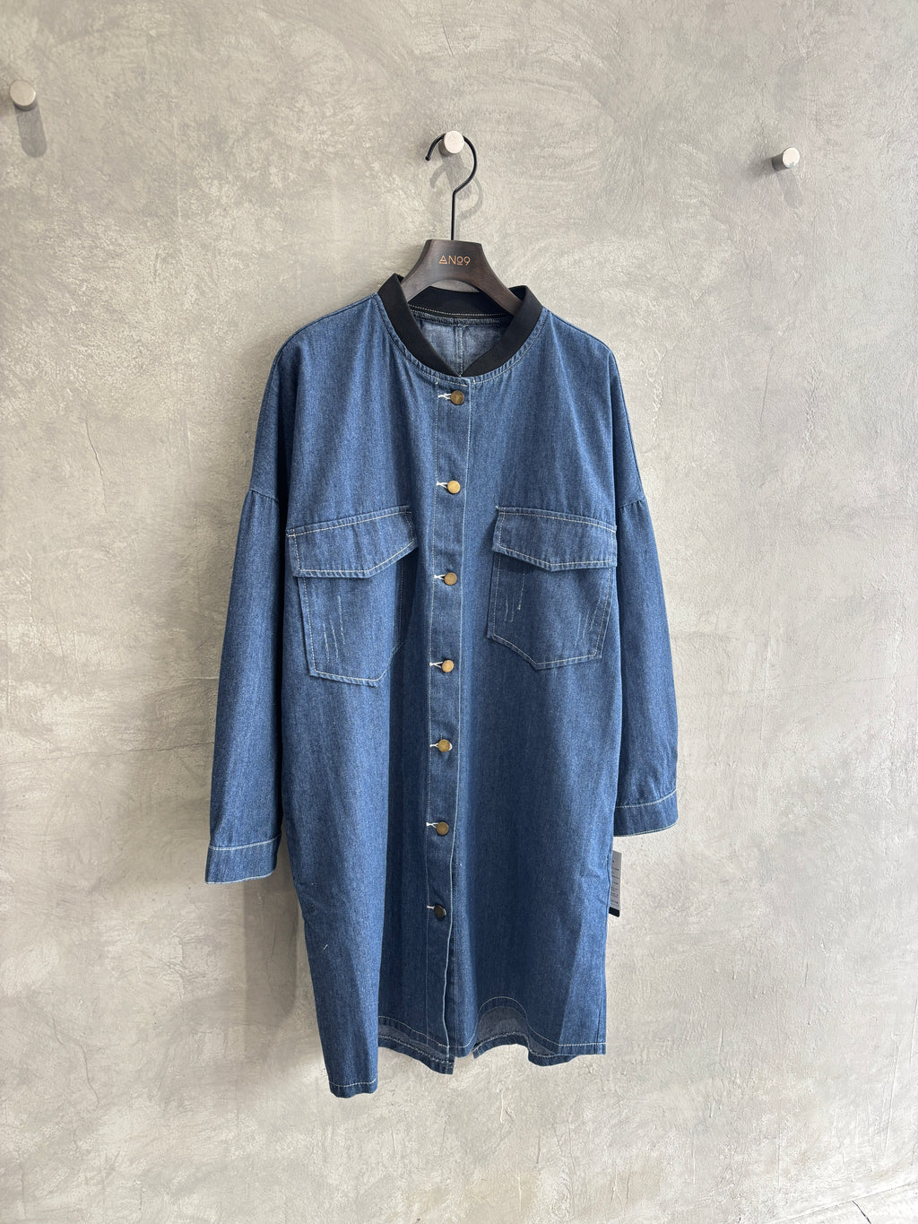 ロングデニムシャツ