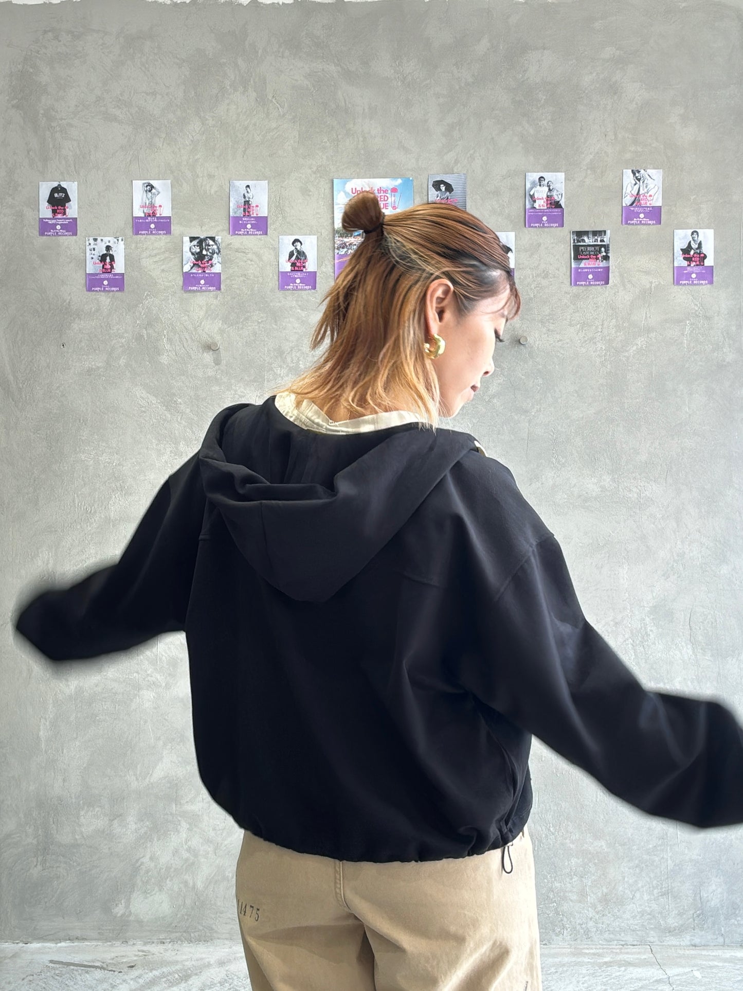 ジップアップパーカー／Anna Kerry