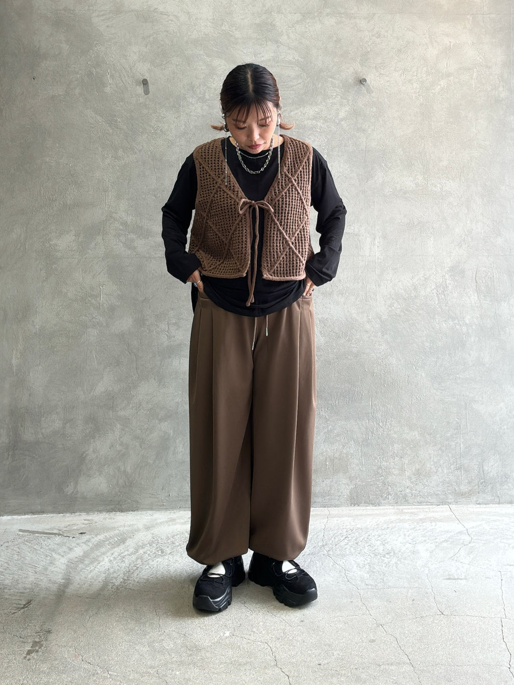 【再入荷】タックポケットジャージジョガーパンツ／CYAN TOKYO