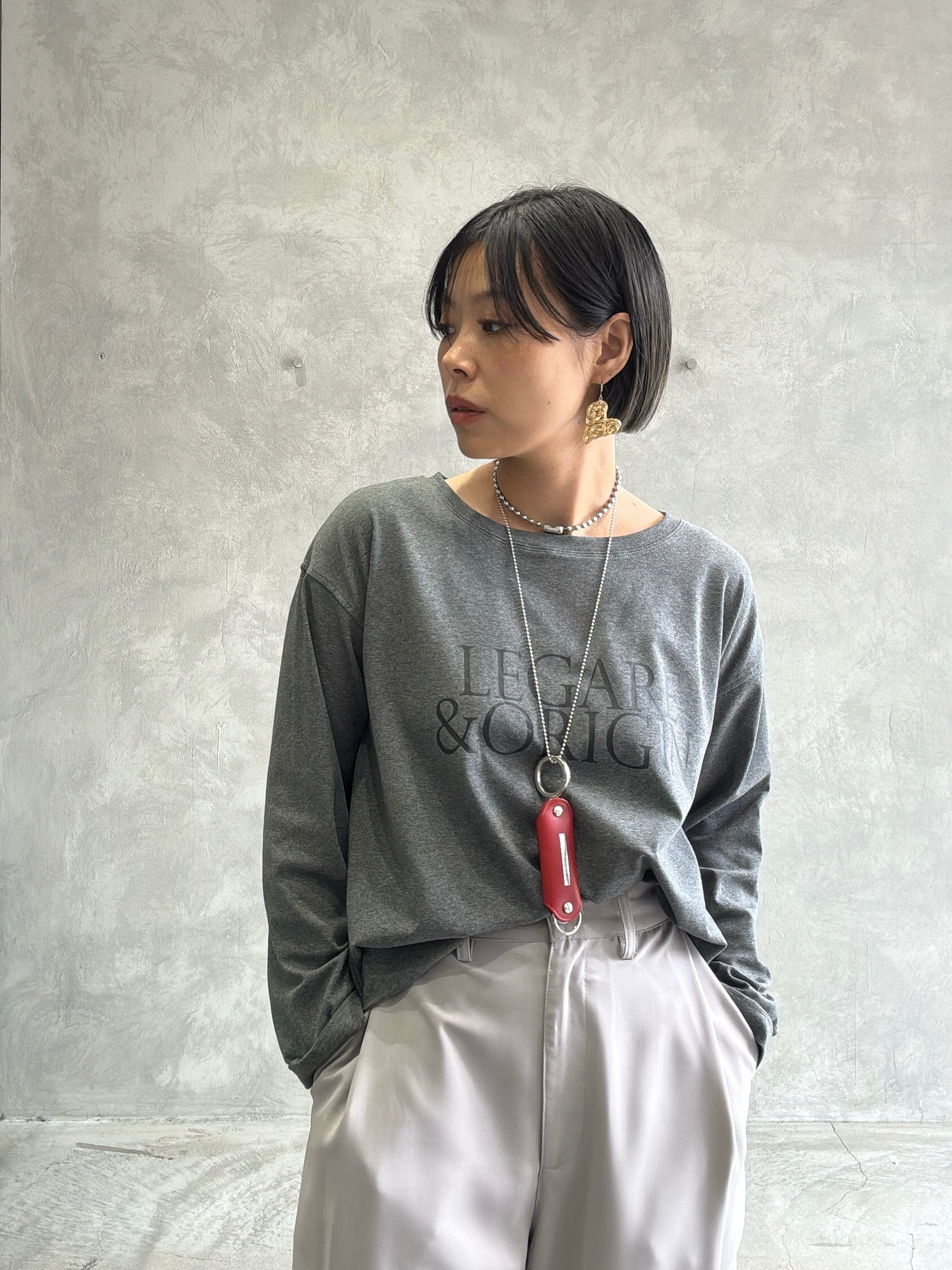 ロゴプリントロンT／Anna Kerry