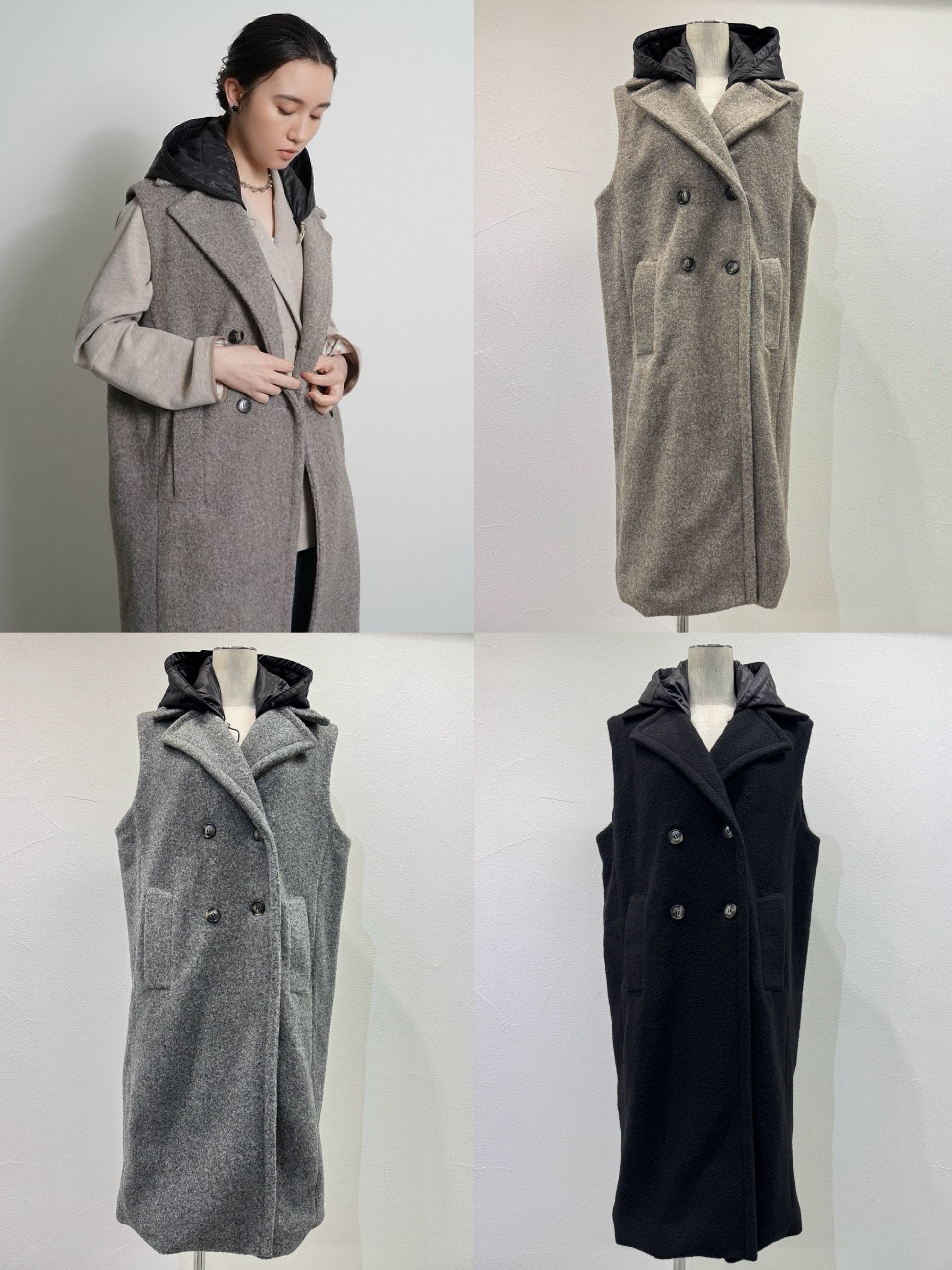 【予約⚡︎販売】スライバーノースリコート／604516／CYAN tokyo／2026 AW#1