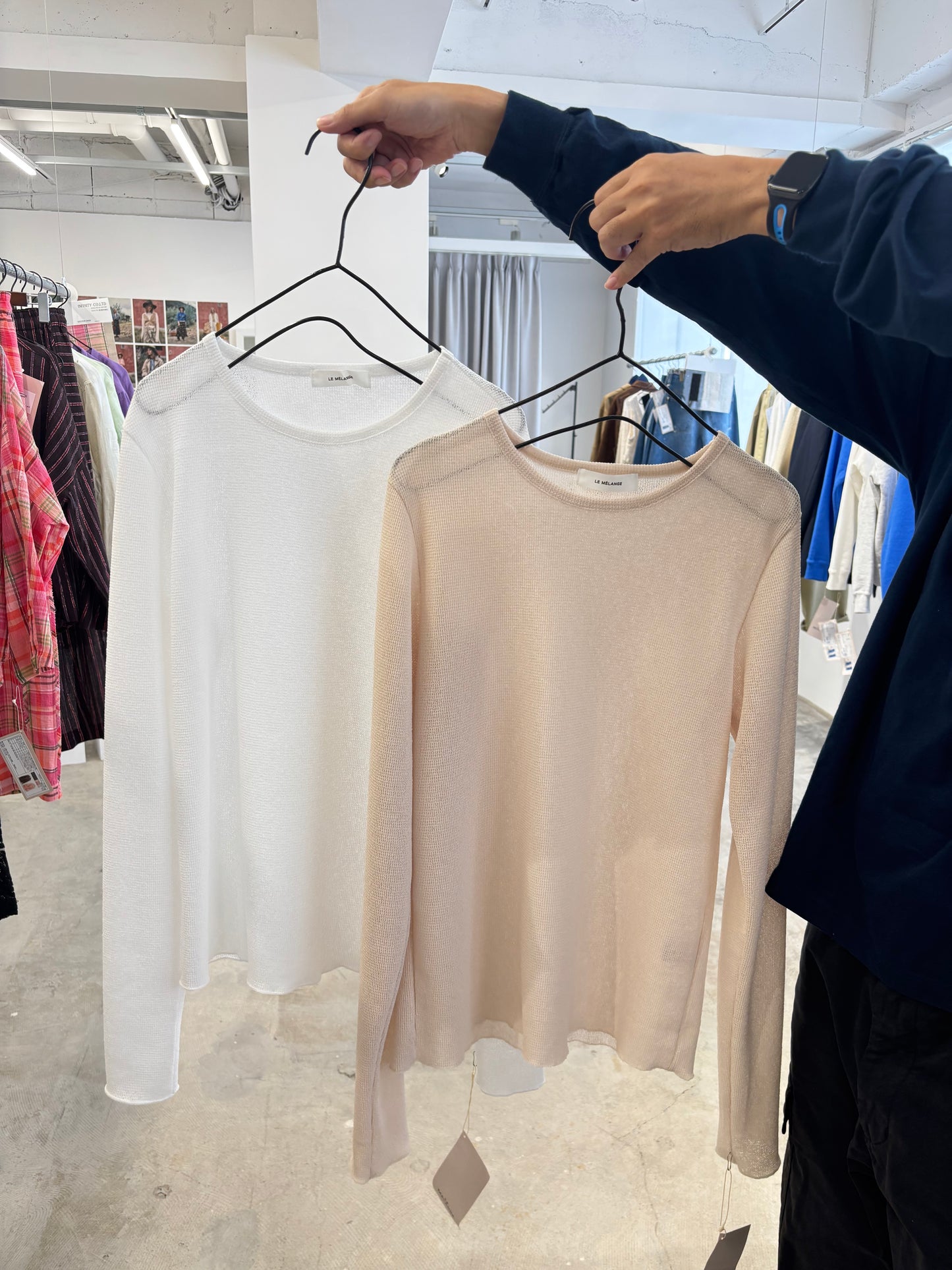 受付終了【予約販売】ボートネックカットソー／8611010／LE MÉLANGE