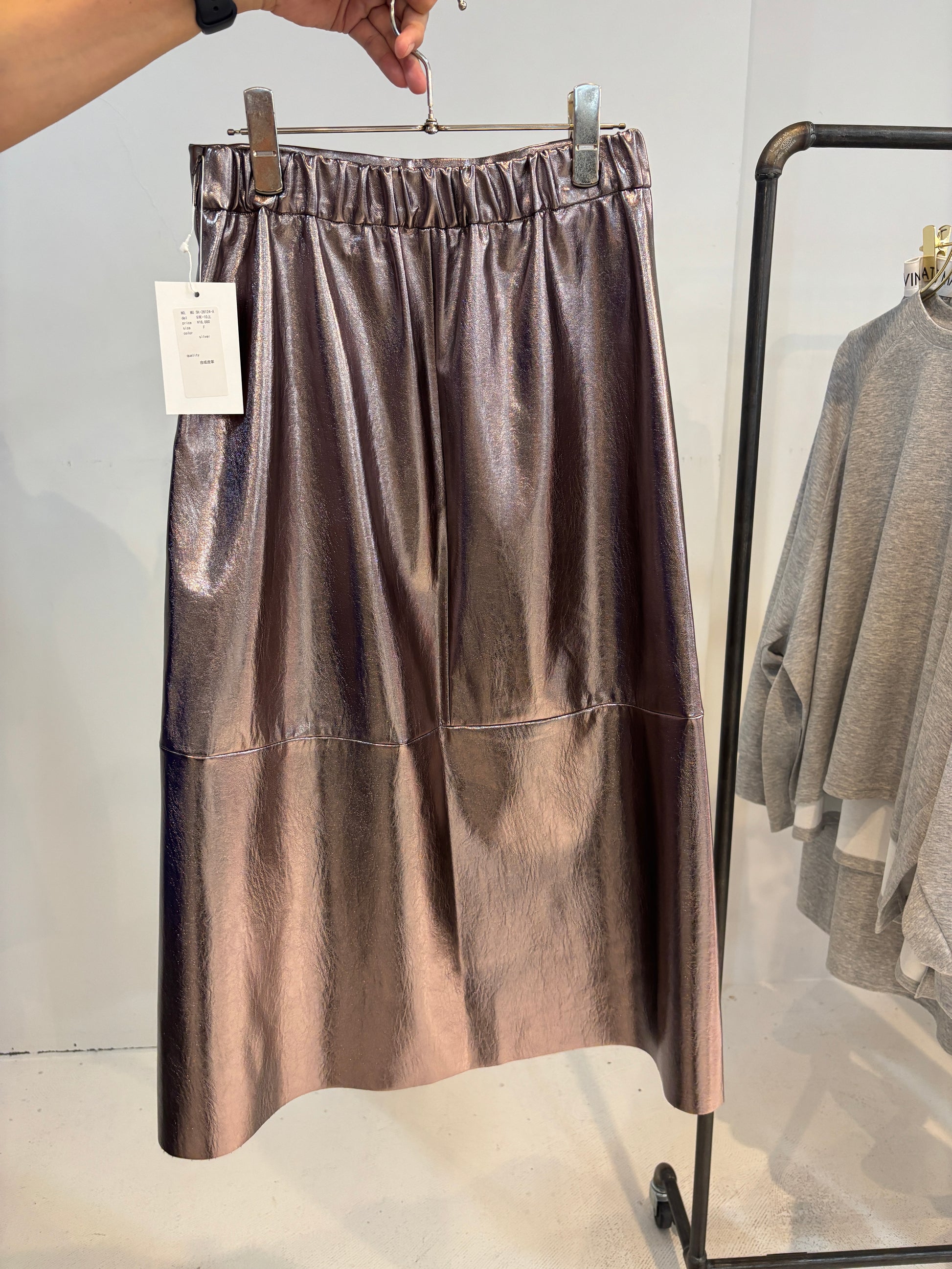 【予約⚡︎販売】メタリックスカート／MG SK-26124-A／MARGAUX VINTAGE／2026 AW＃2