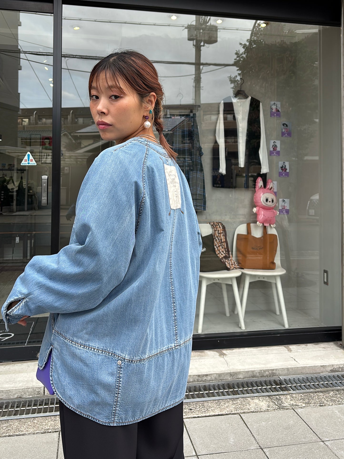 裏キルトダンガリージャケット／ayane