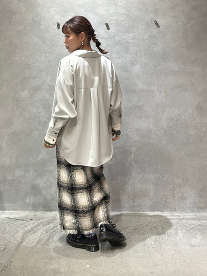 クラッシュツイードタイトスカート／the Nines