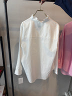 【予約⚡︎販売】オックスフォードフリルシャツ／MG BL - 27013 - S／MARGAUX VINTAGE／2027 PRE SPRING COLLECTION