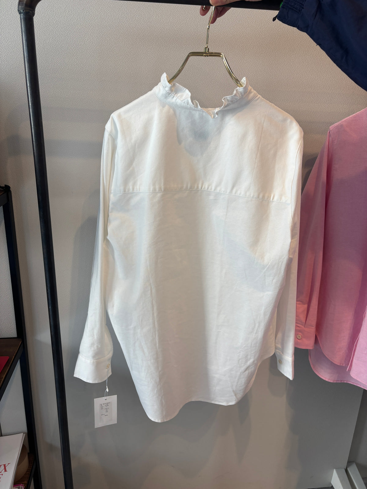 【予約⚡︎販売】オックスフォードフリルシャツ／MG BL - 27013 - S／MARGAUX VINTAGE／2027 PRE SPRING COLLECTION