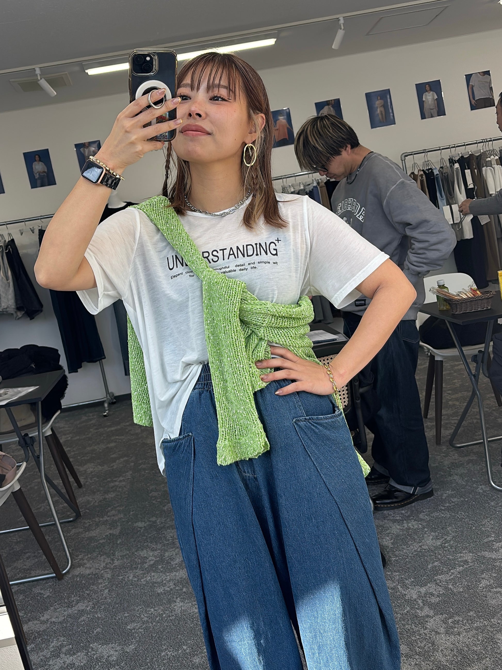 【予約販売】ネップメッシュニットTOPS／601461／CYAN tokyo／2026 SS#2