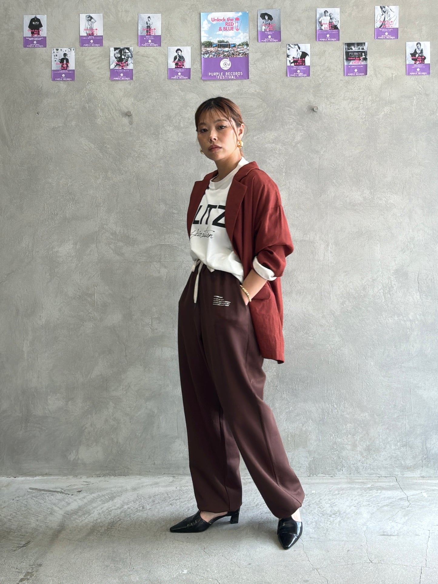 トラックパンツ／Anna Kerry