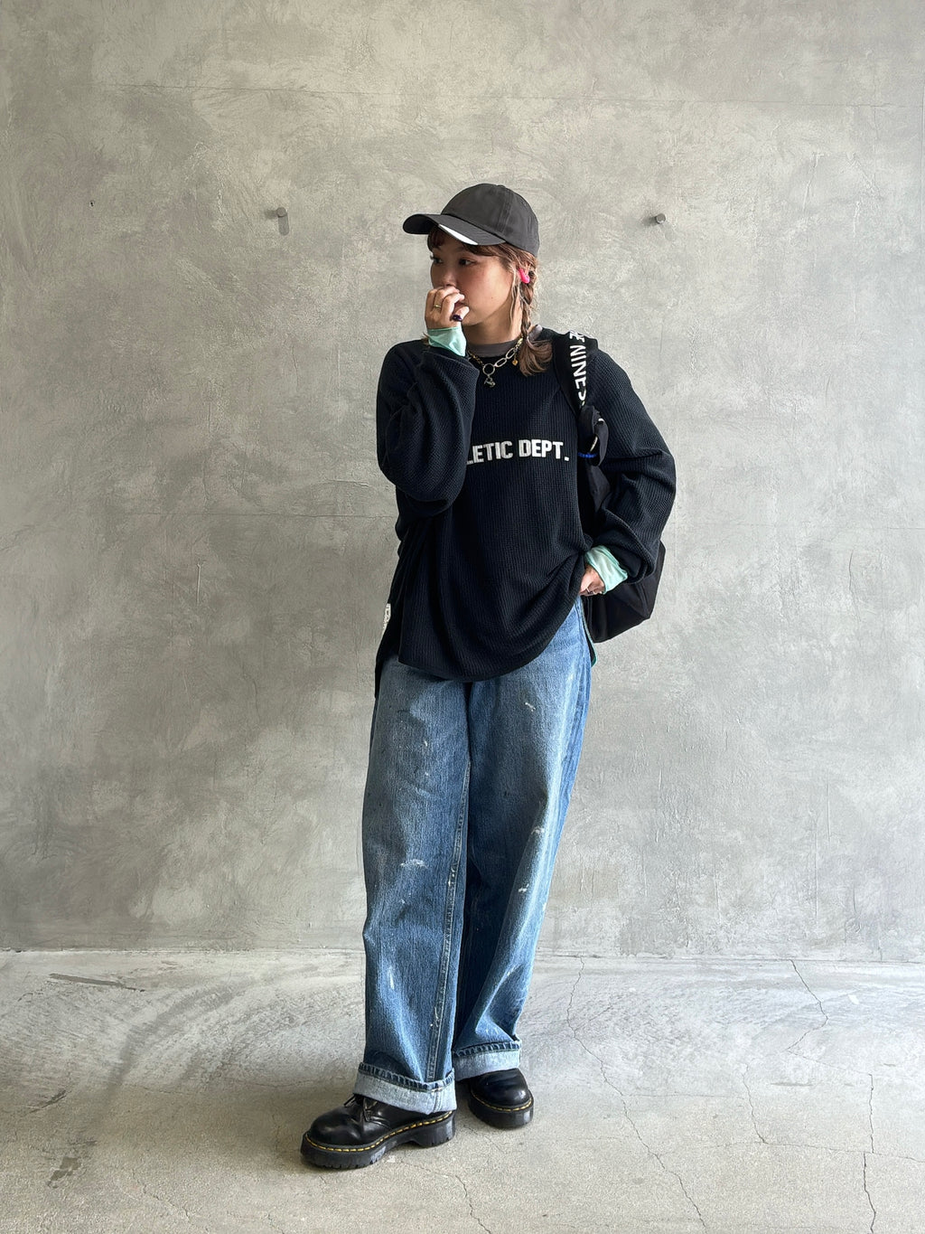 ワッフルドルマンロンT／flamingo firm