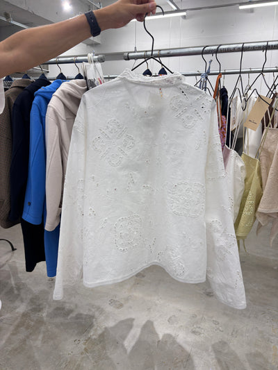 受付終了【予約⚡︎販売】カットワーク刺繍シャツ／8663201／LE MÉLANGE／2026 AW #2
