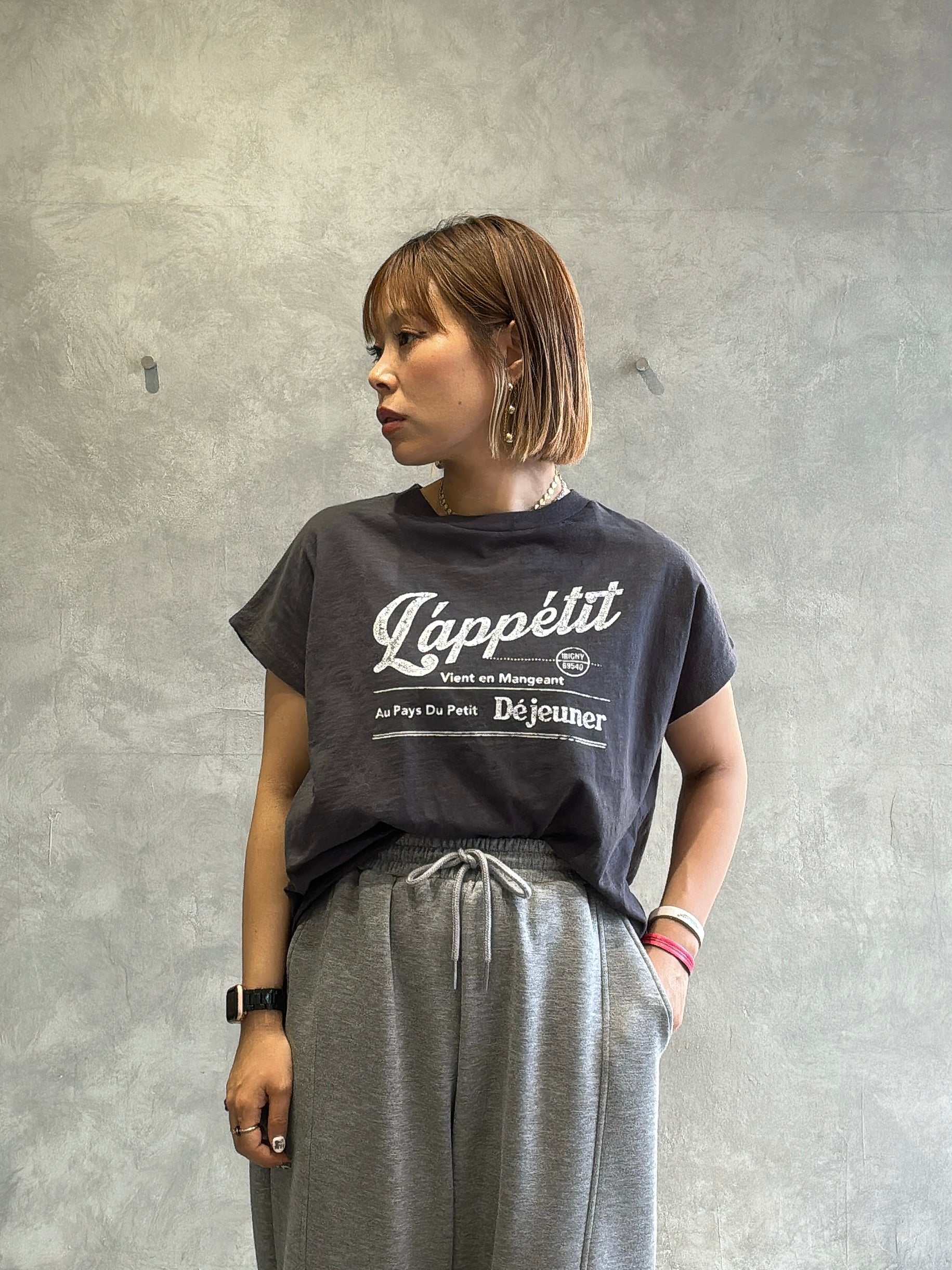 【予約販売】LappetitゆるフレンチスラブTシャツ／ING