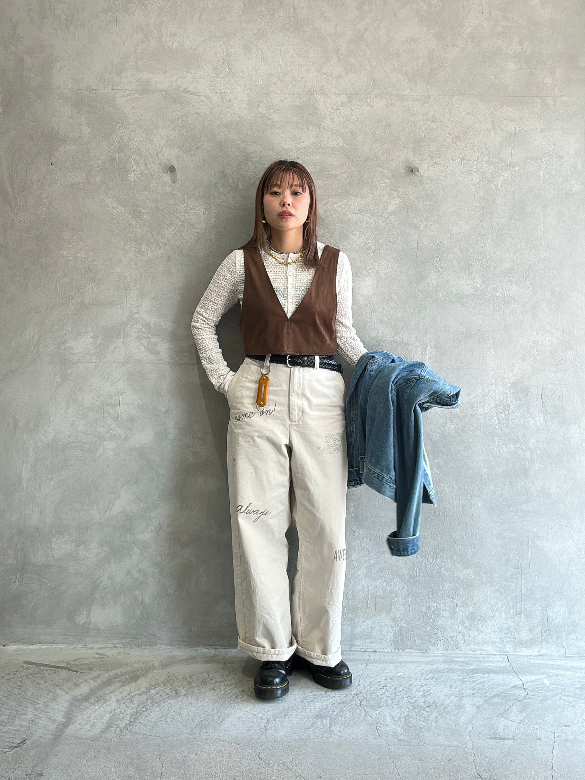 ECOスウェードベスチェ／8613701／LE MÉLANGE