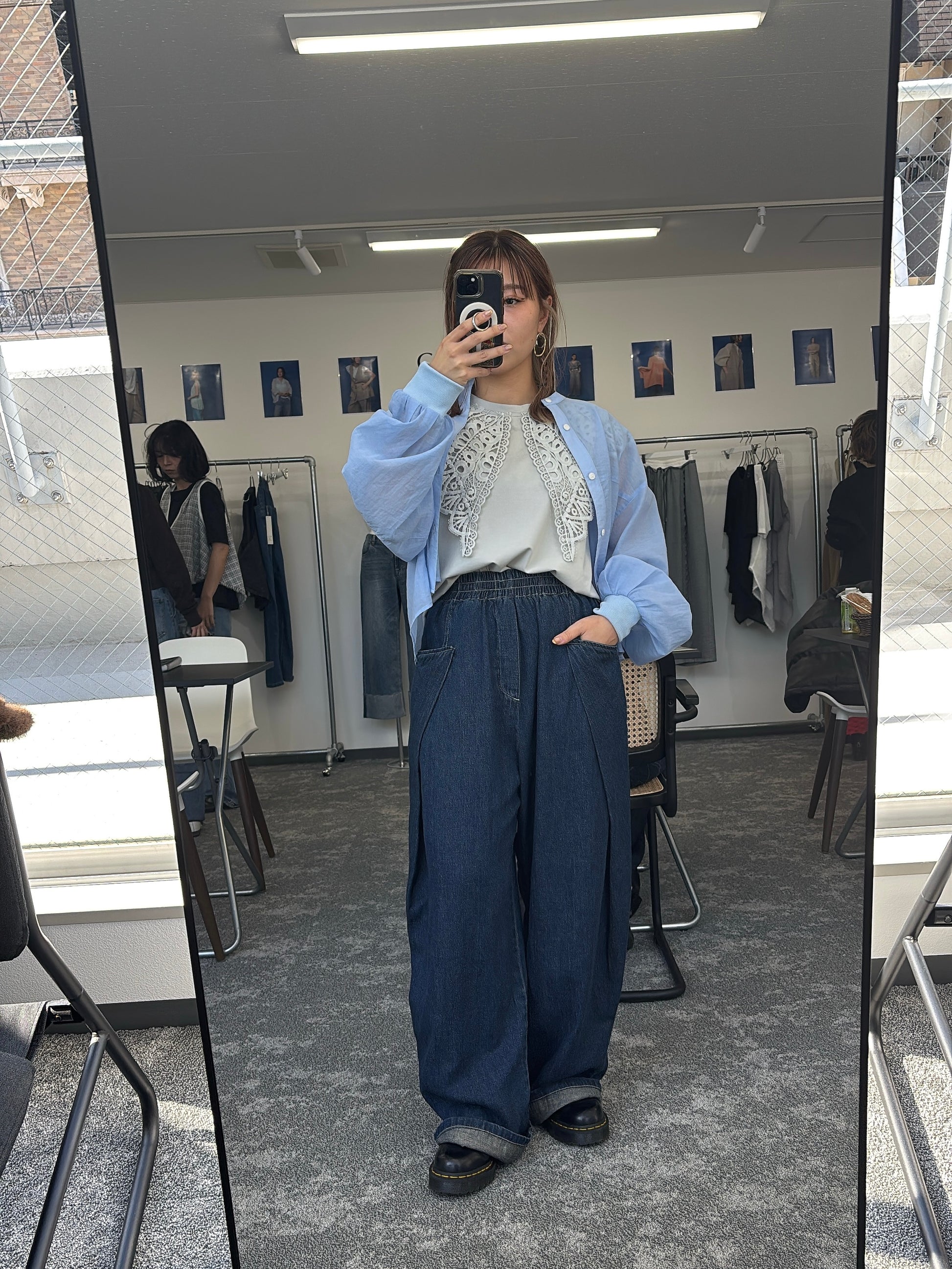 【予約販売】レースカラーノースリTOPS／601478／CYAN tokyo／2026 SS#2