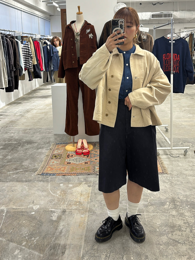 受付終了【予約⚡︎販売】コットンツイルハーフパンツ／#8643502／LE MÉLANGE／2026 AW #1