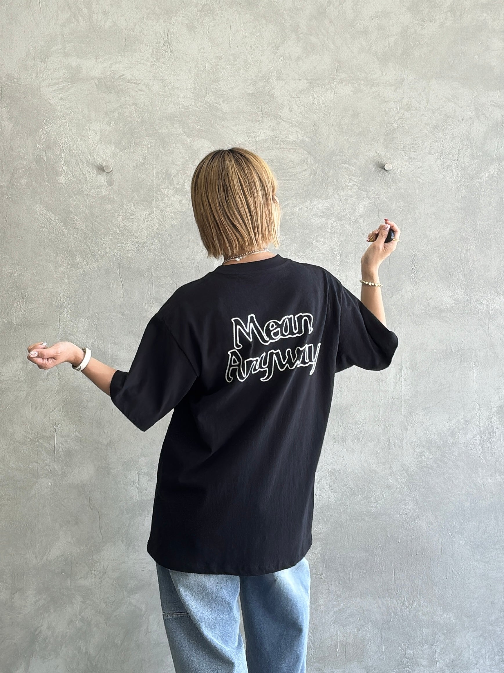 【予約販売】men'sサイズ／コード刺繍ポケット Tシャツ／ING