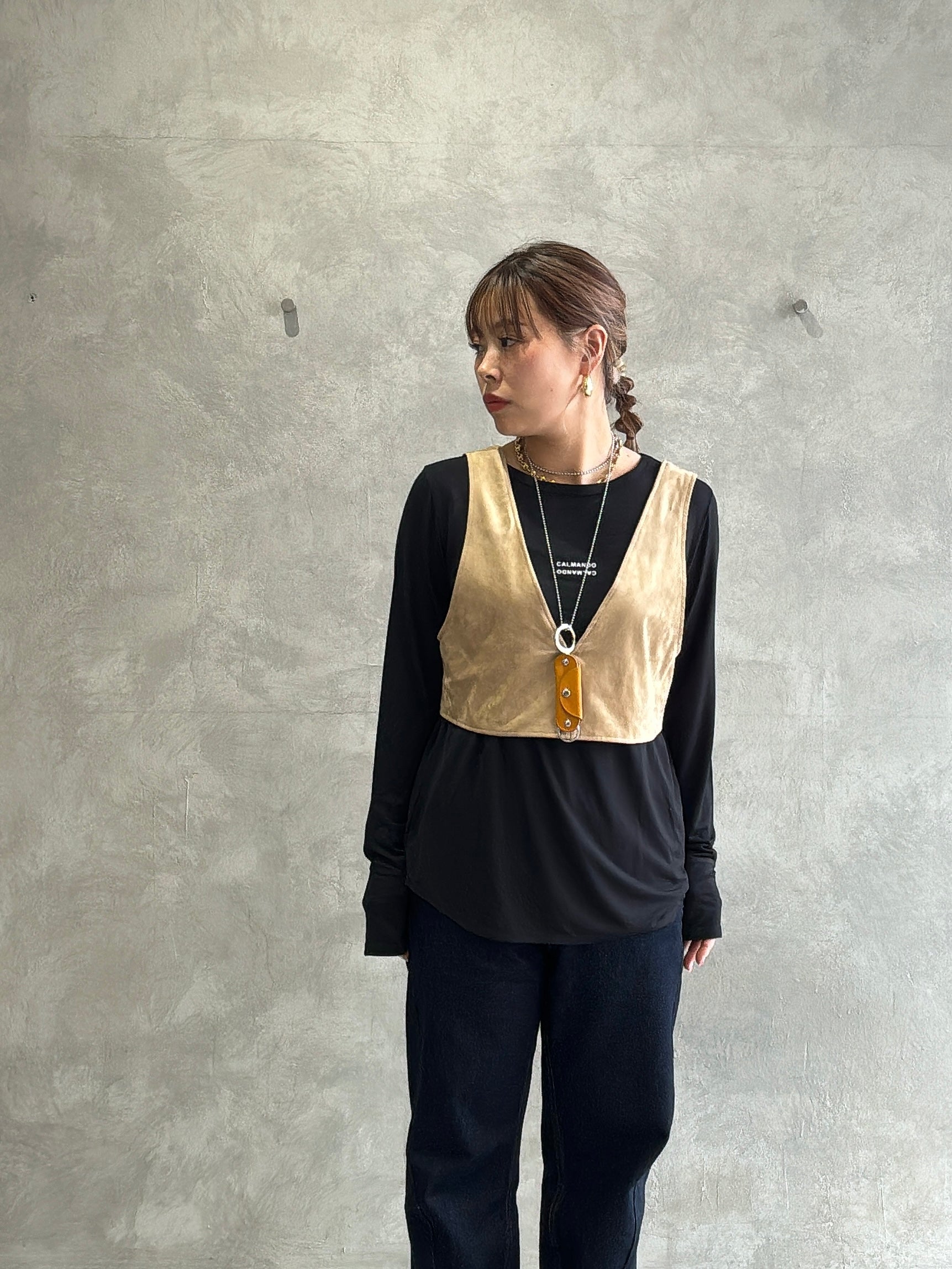 ロゴさらさらロンT／Anna Kerry