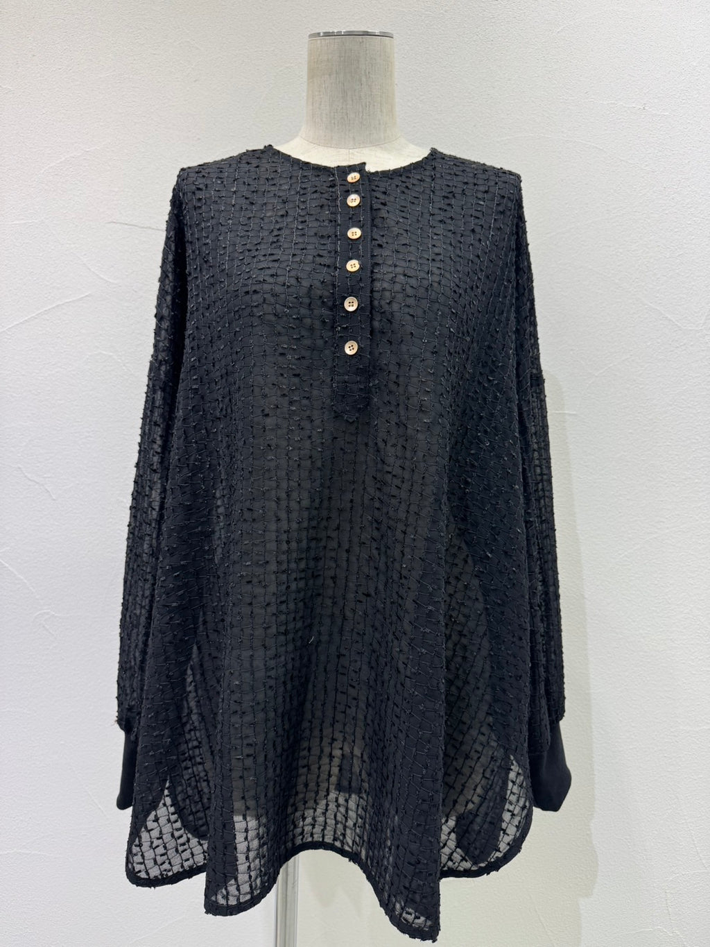 【予約⚡︎販売】ループカットシアジャガードヘンリー／604491／CYAN tokyo／2026 AW#1