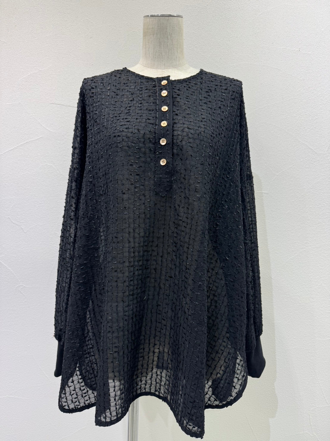 【予約⚡︎販売】ループカットシアジャガードヘンリー／604491／CYAN tokyo／2026 AW#1
