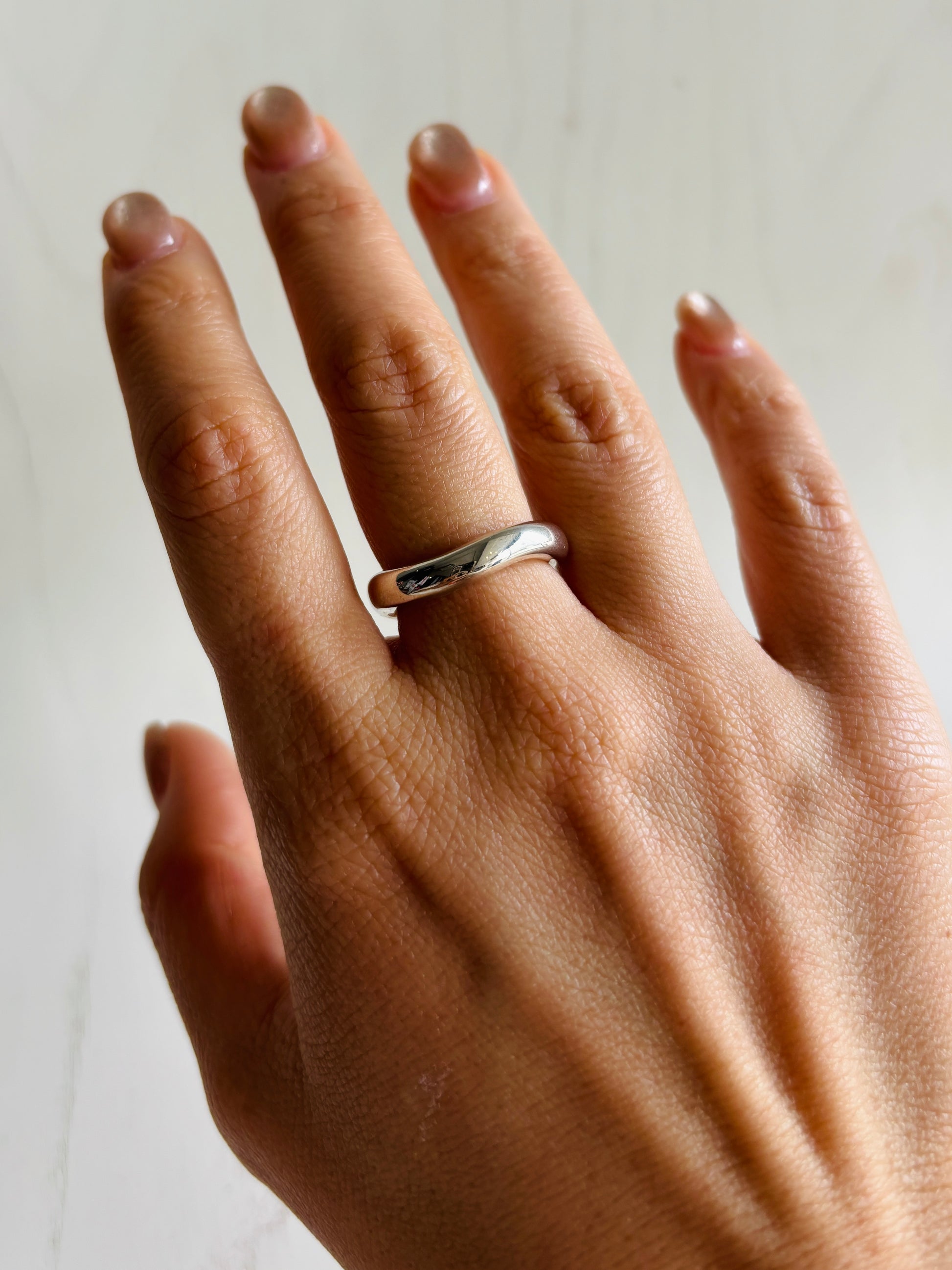 リラックスウェーブリング　＃11号／silver925