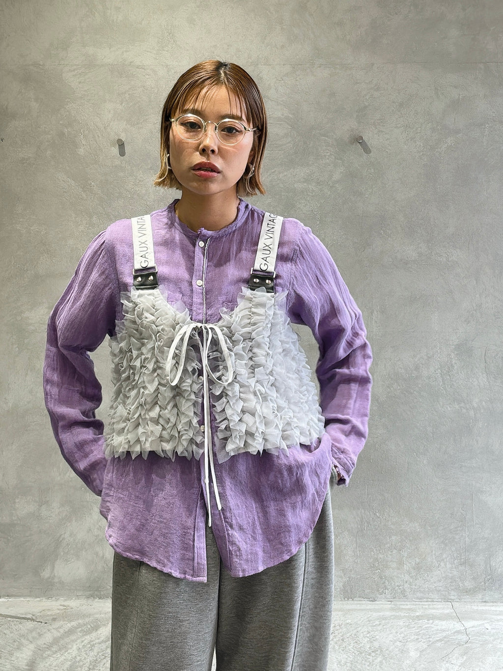 フリルショートビスチェ／AC-26060-S／MARGAUX VINTAGE／2026 SS#2