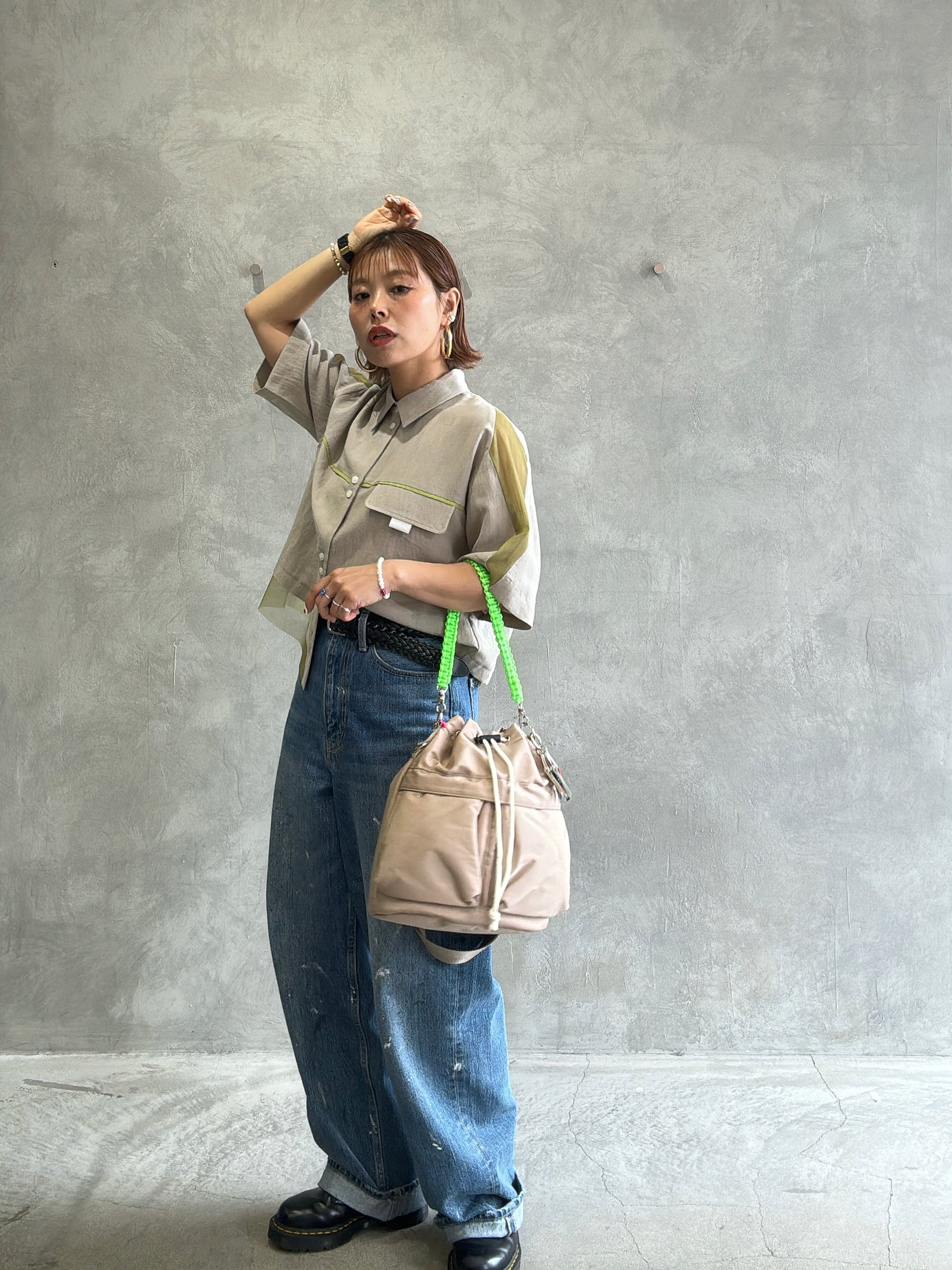 メッシュドッキングブラウス／MARECHAL TERRE