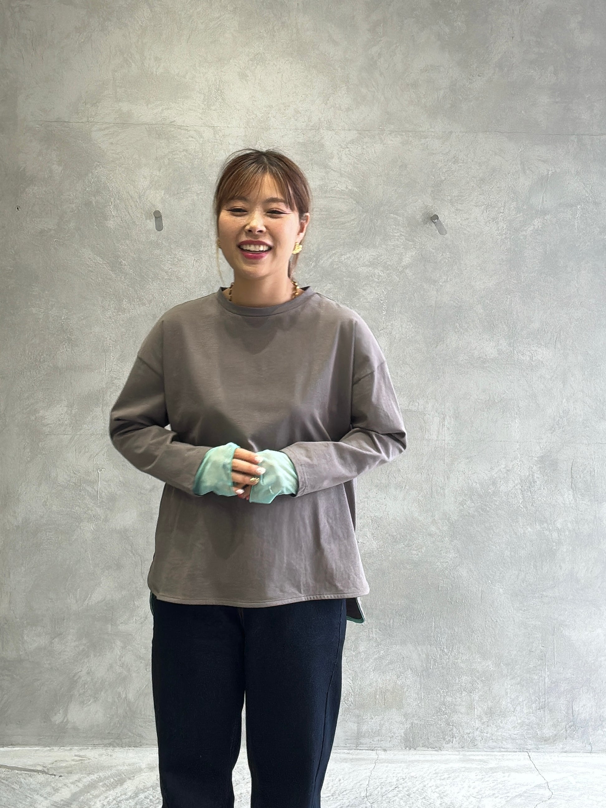 シアードッキング無地ロンT