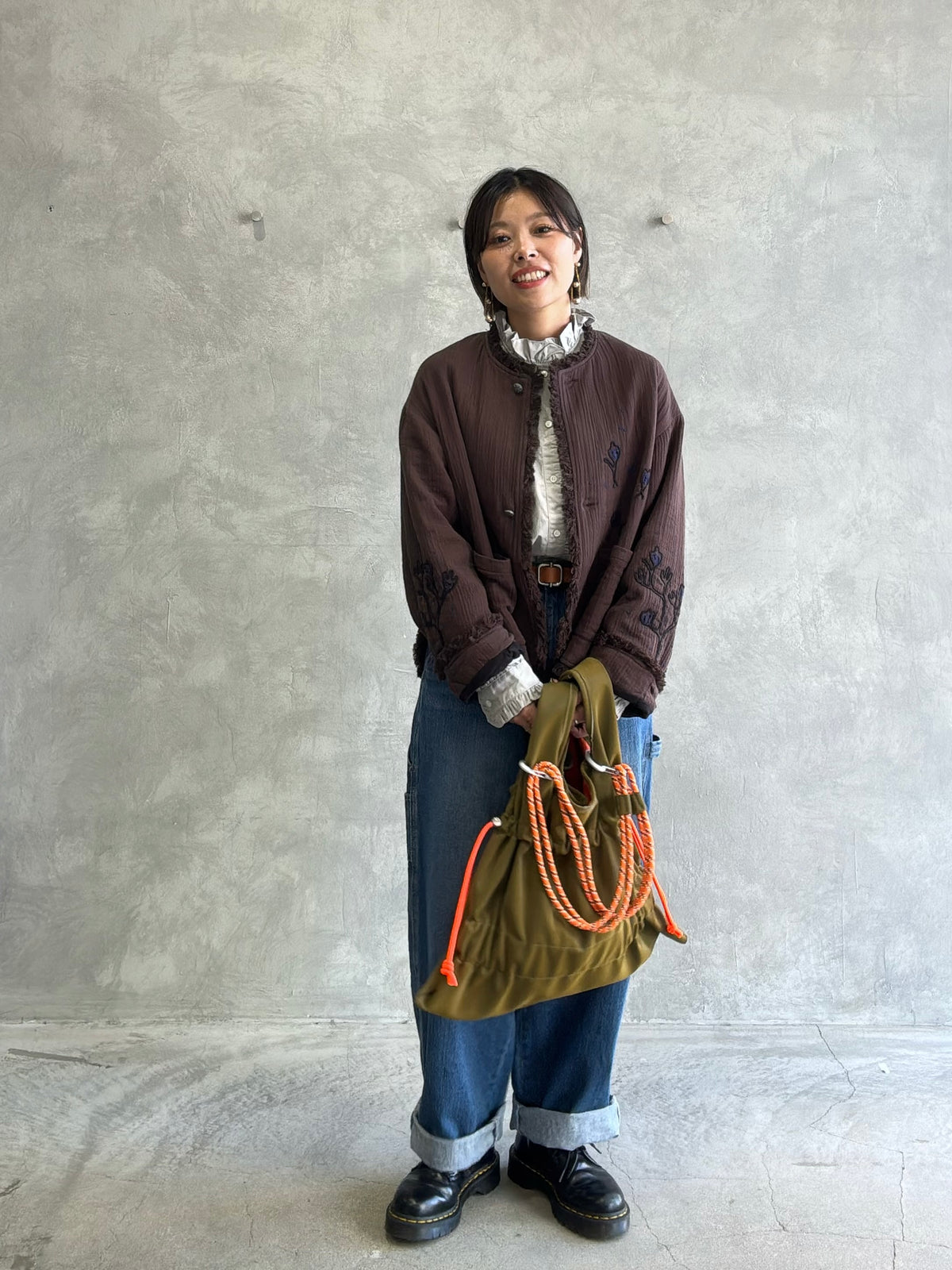 刺繍クルーネックジャケット／#8643804／LE MÉLANGE／2026 AW #1