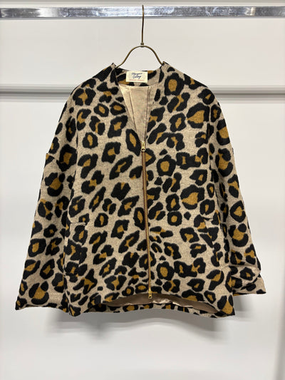 【予約⚡︎販売】シャギージップコート（レオパード柄）／MG CO-26129-A／MARGAUX VINTAGE／2026 AW＃2