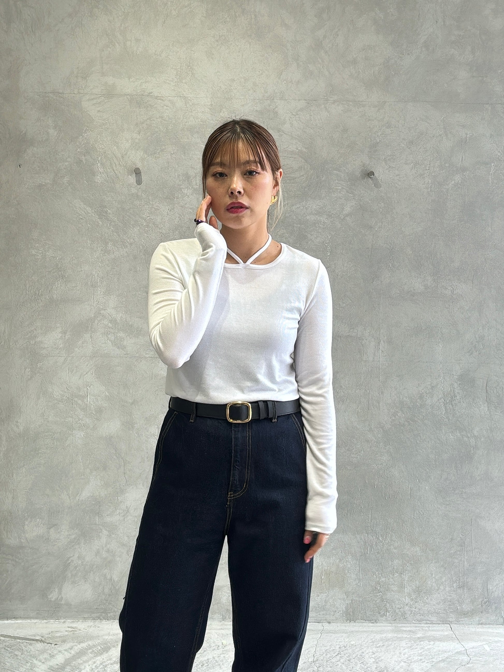 ホルターネックプルオーバー／Dignite collier