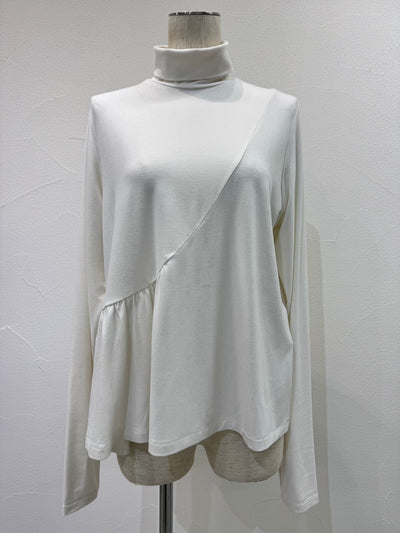 【予約⚡︎販売】アシメギャザーワームタートル／604506／CYAN tokyo／2026 AW#1