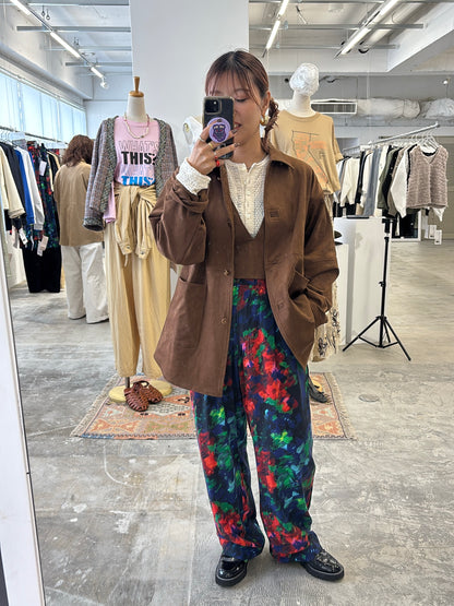 受付終了【予約販売】プリントイージーパンツ／8613504／LE MÉLANGE