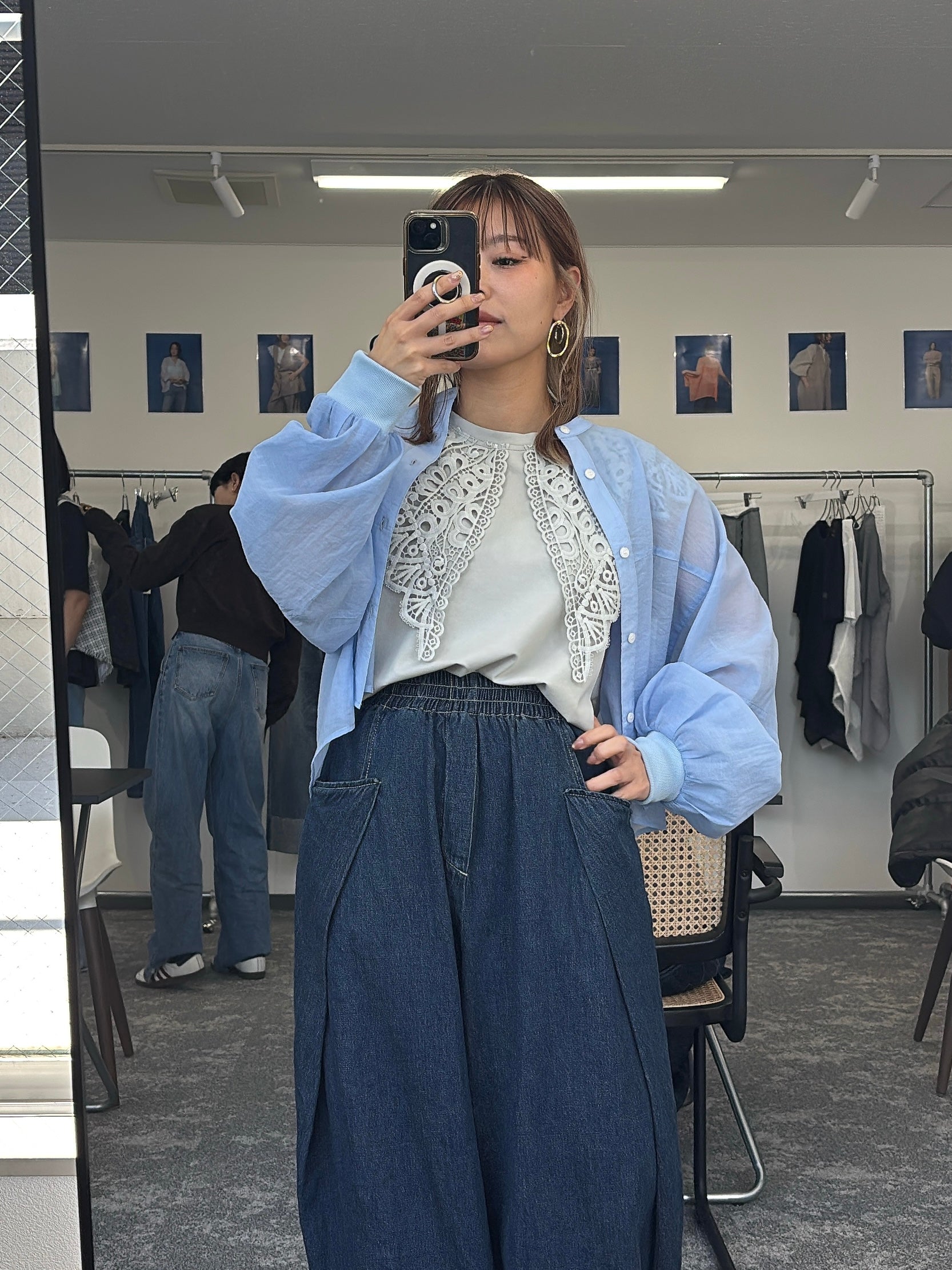 【予約販売】オーバータックリネンデニムワイド／601464／CYAN tokyo／2026 SS#2