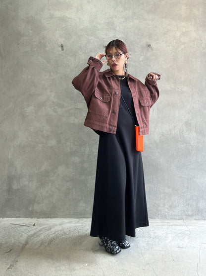 【再入荷】ドルマン切替ワンピース／Dignite collier