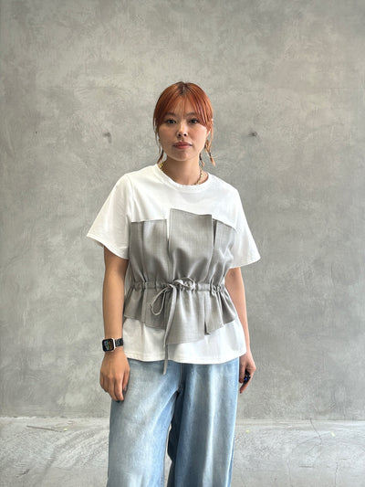 ビスチェレイヤードTシャツ／trois／MNMS