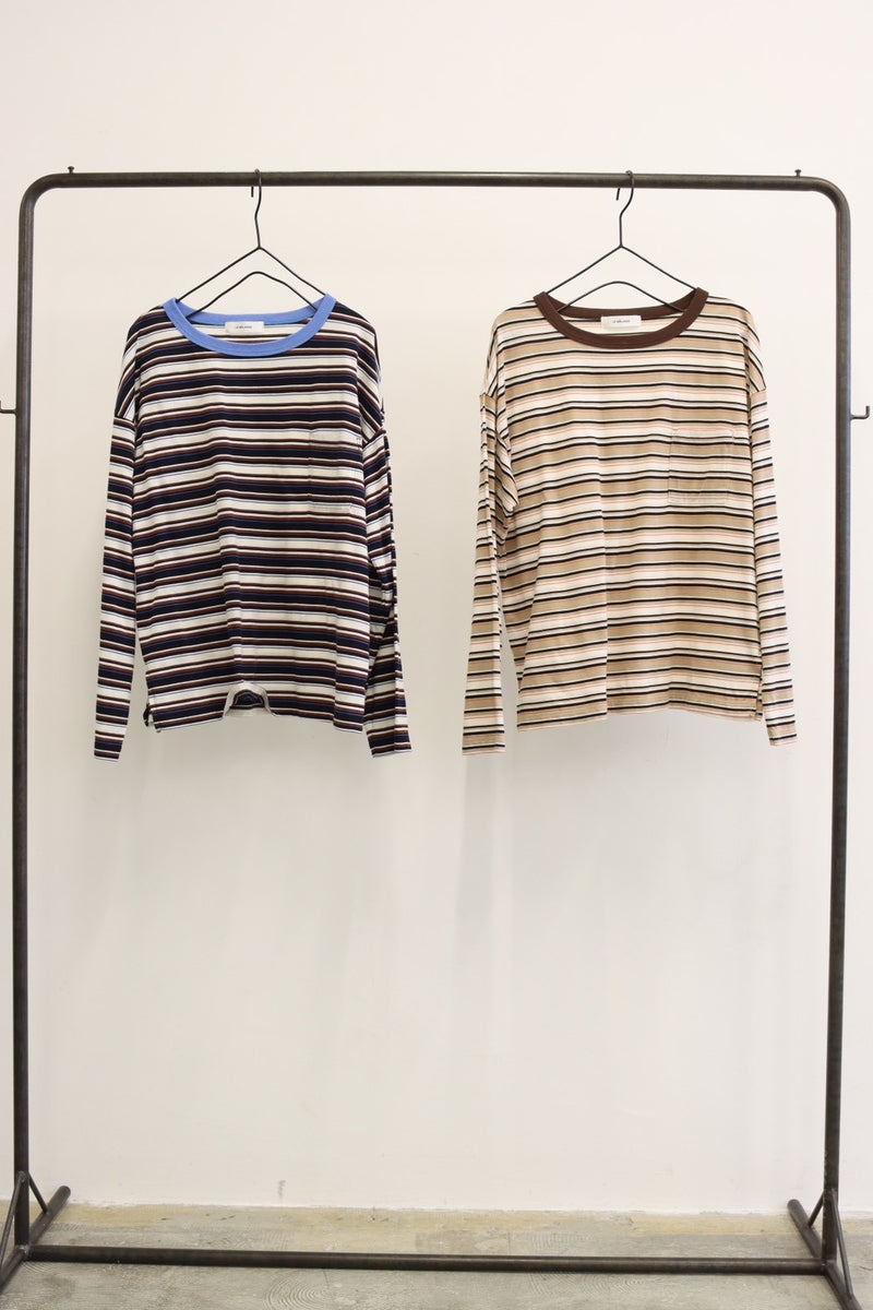受付終了【予約⚡︎販売】マルチボーダーロンT／#8641006／LE MÉLANGE／2026 AW #1
