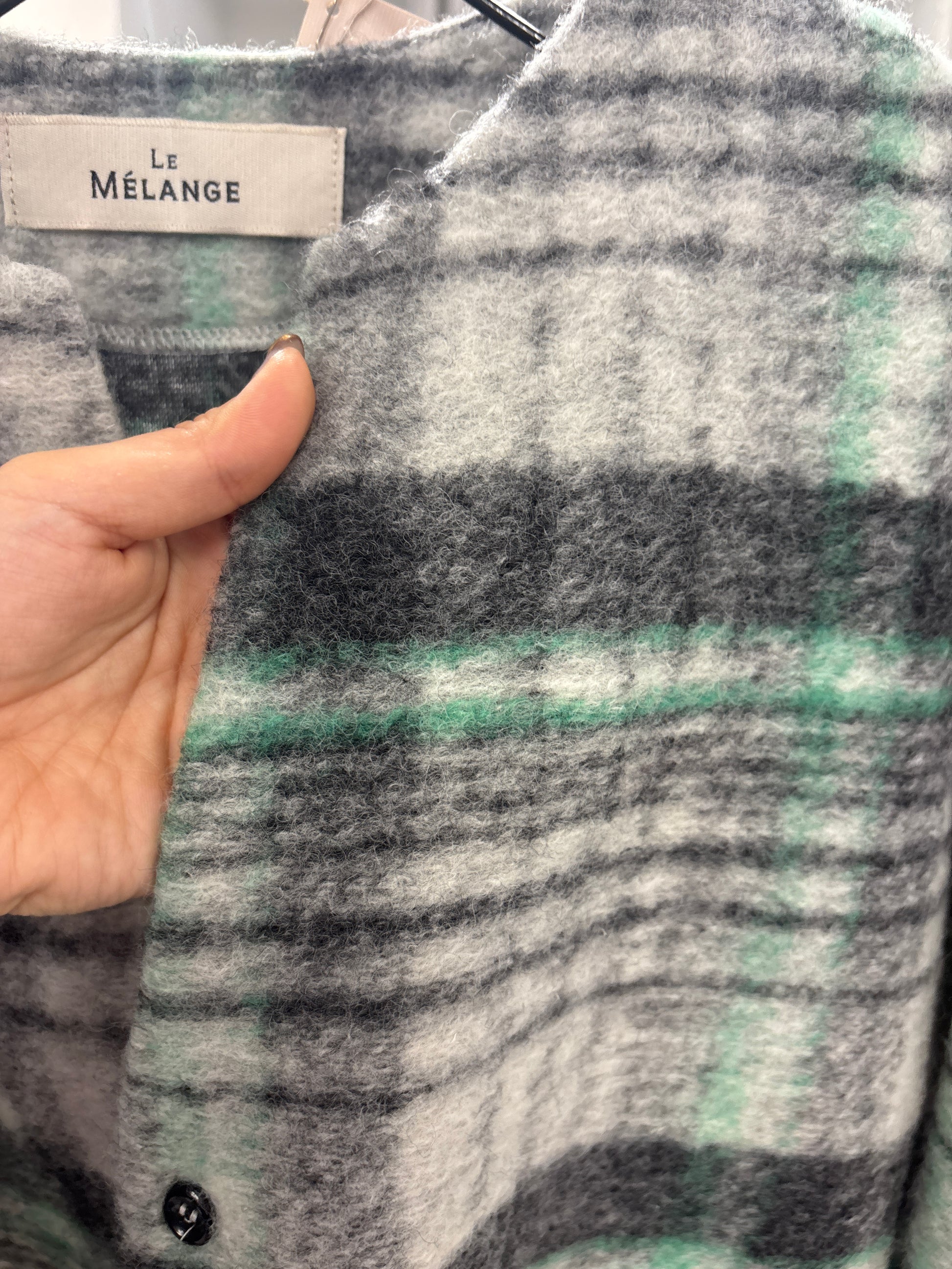 受付終了【予約⚡︎販売】スライバージャージチェック柄カーディガン／#8641104／LE MÉLANGE／2026 AW #1