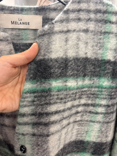受付終了【予約⚡︎販売】スライバージャージチェック柄カーディガン／#8641104／LE MÉLANGE／2026 AW #1