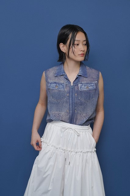 【予約販売】フリルギャザーバギーパンツ／601456／CYAN tokyo／2026 SS#2