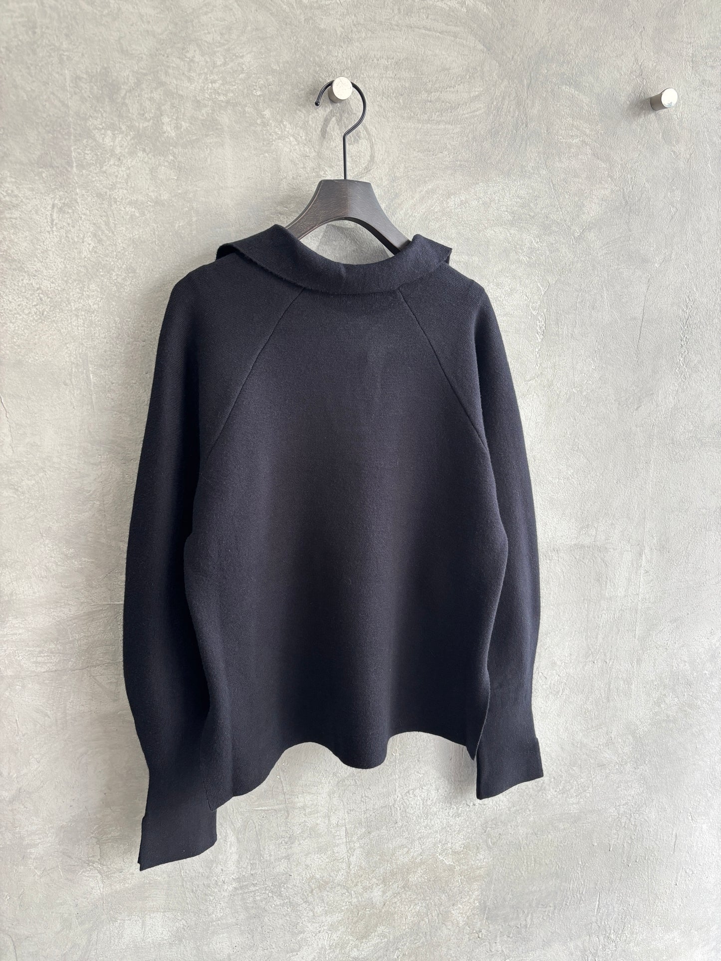 衿付きミラノリブニット／palm RICHE