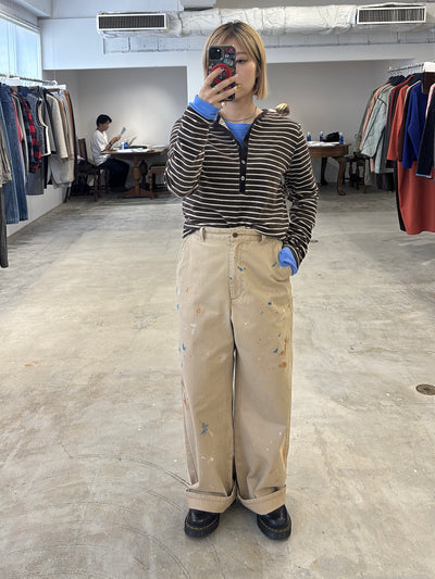 受付終了【予約⚡︎販売】2WAYコーデュロイボーダーヘンリーネックロンT／8651002／LE MÉLANGE／2026 AW #2