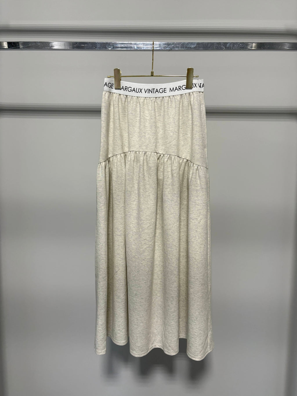 【予約⚡︎販売】ロゴウエストギャザースカート／MG SK-26142-A／MARGAUX VINTAGE／2026 AW＃2