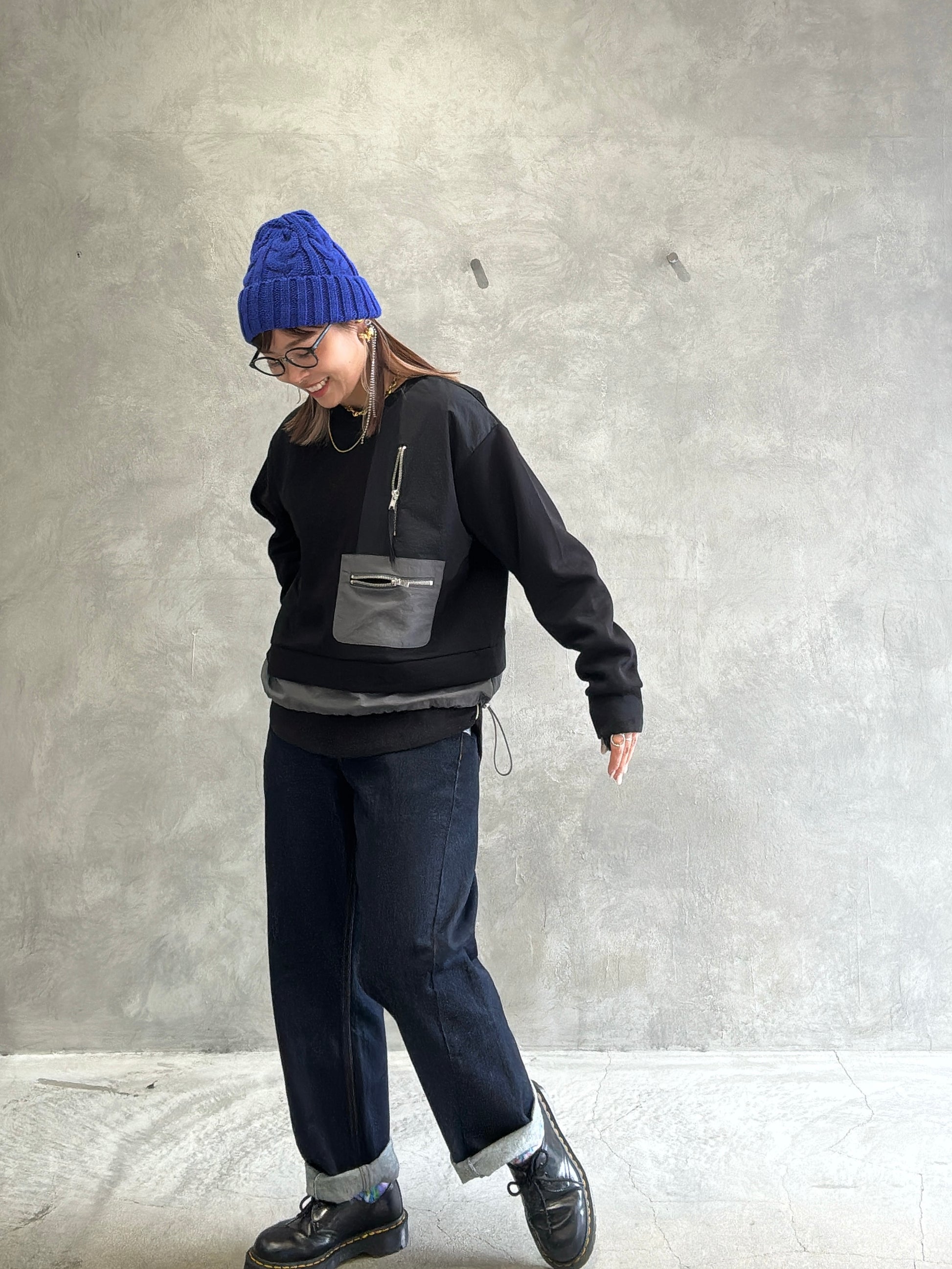 ナイロンドッキングスウェット