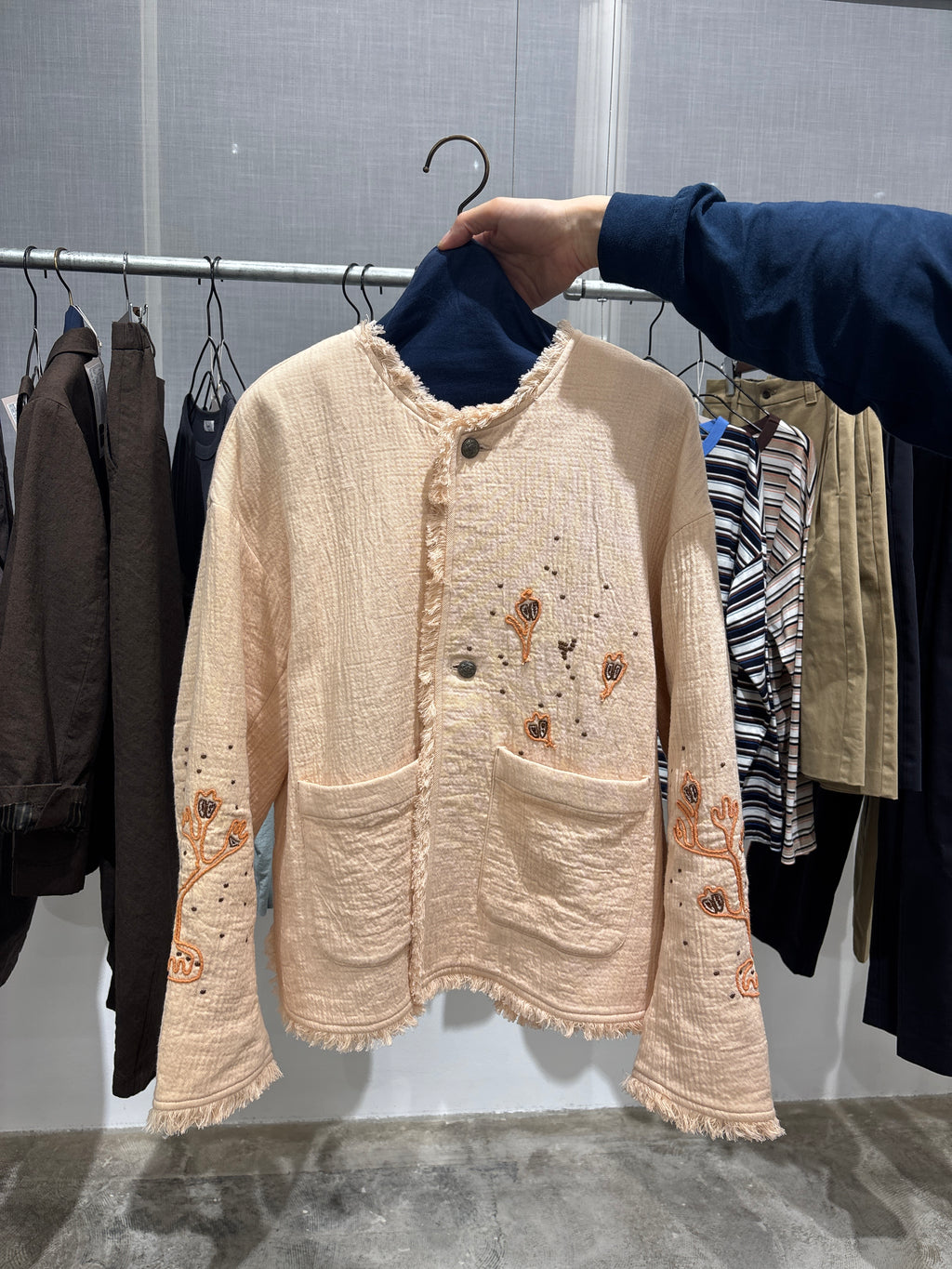 【予約⚡︎販売】刺繍クルーネックジャケット／#8643804／LE MÉLANGE／2026 AW #1