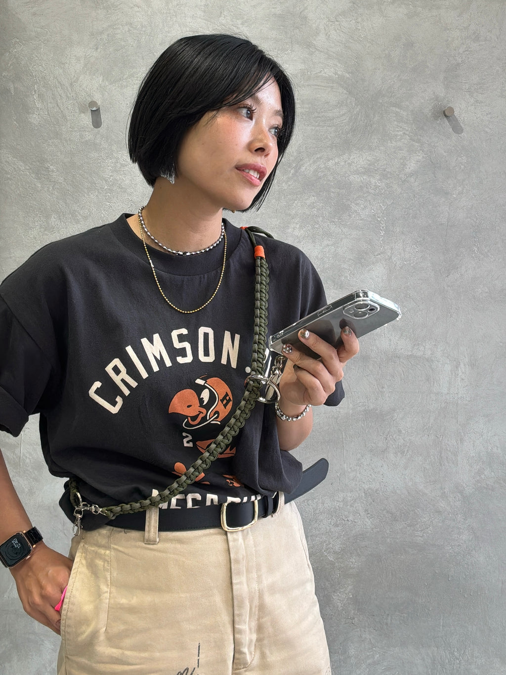 【予約販売】ショルダーストラップ用デカリング／スマホショルダーオプション／No.9-the Nines-／受注生産