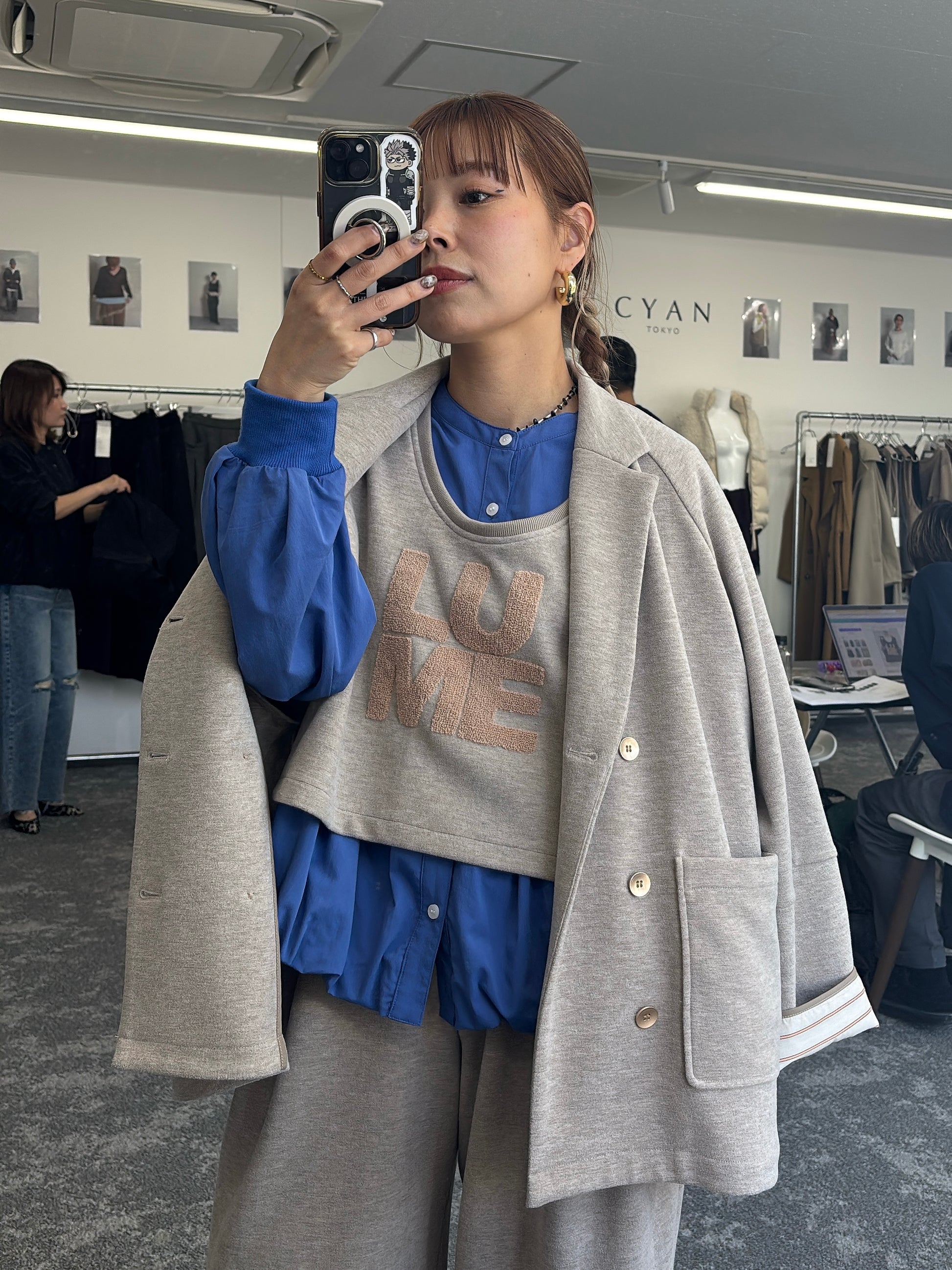 【予約⚡︎販売】マイクロフリースWジャケット／604513／CYAN tokyo／2026 AW#1