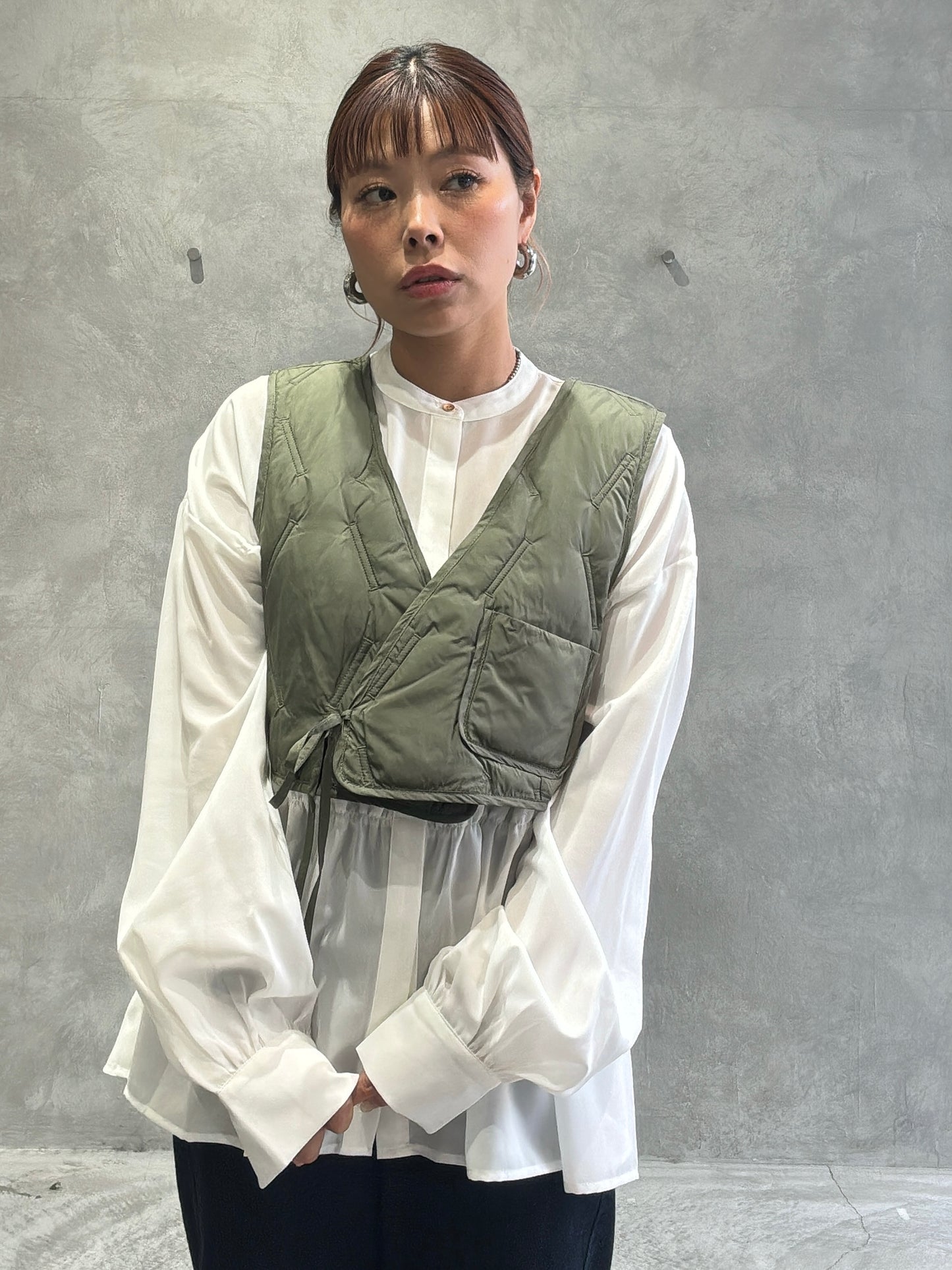 キルティングジレ／Dignite collier